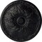 Ekena Millwork Granada Ceiling Medallion (Fits Canopies up to 4 1/4"), Hand-Painted Steel Gray, 15 3/4"OD x 5/8"P CM16GASGS - alternate 1